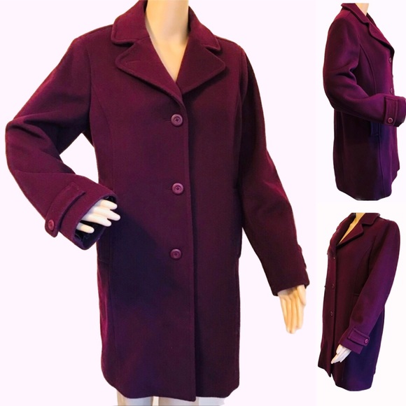 L.L. Bean Jackets & Blazers - L.L.Bean heavy wool winter coat size 10 Italy